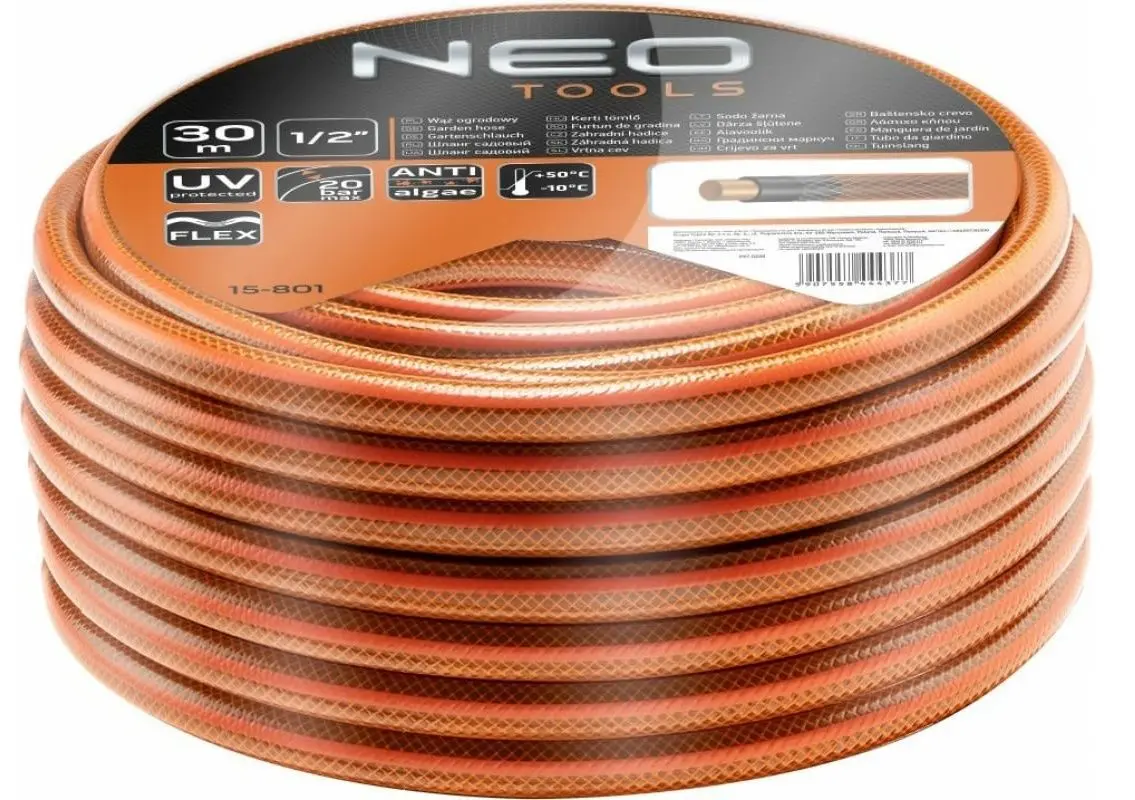 Шланг для полива Neo Tools Economic 15-801 1/2 30m (Orange)