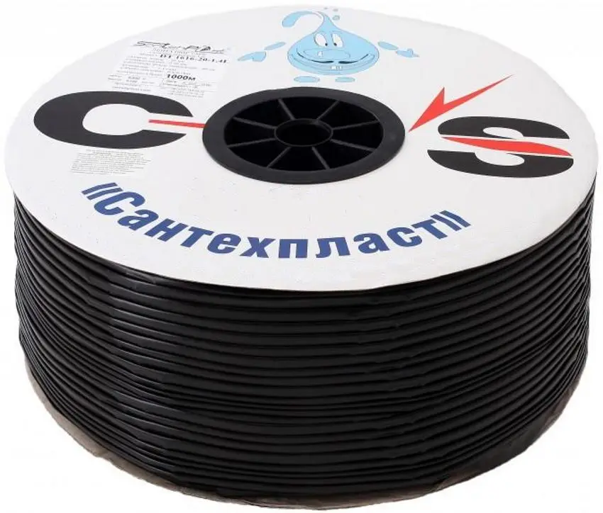 Капельная лента для полива Santehplast Cos DT1616-30-1.4L 500 m