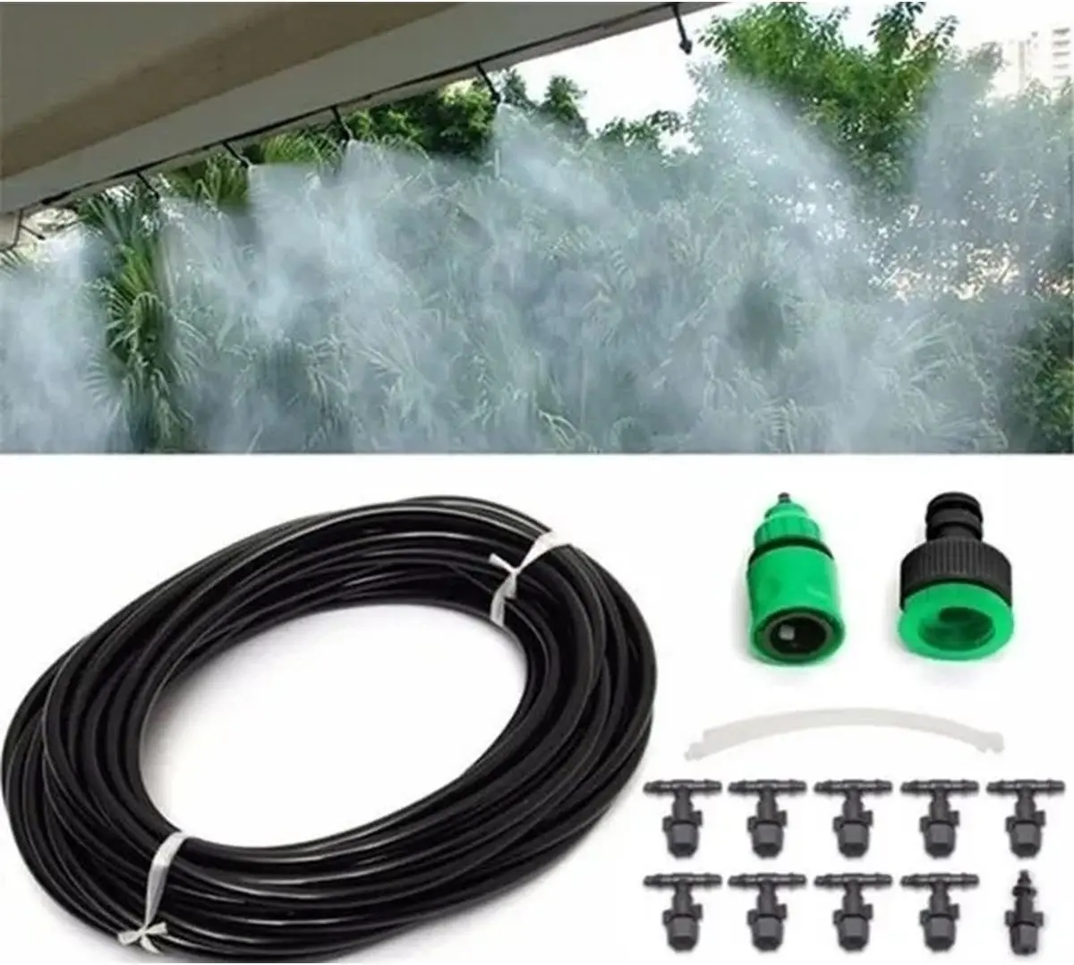 Perdea de apa pentru gradina Saska Garden 1050140 10m (Black) - 8