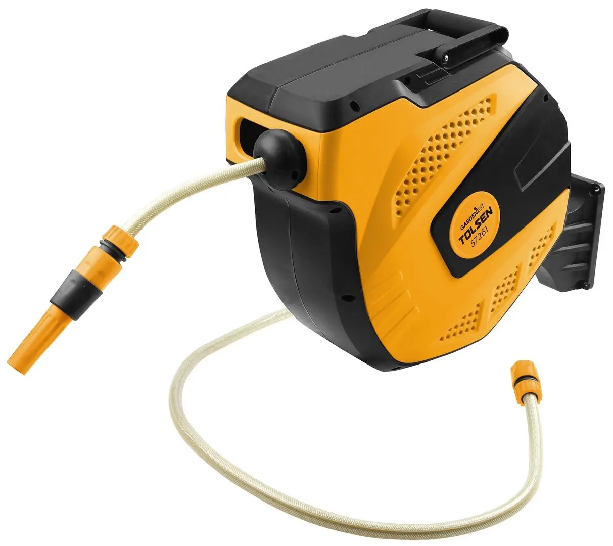 Катушка для шланга Tolsen 57261 15м (Black/Yellow)