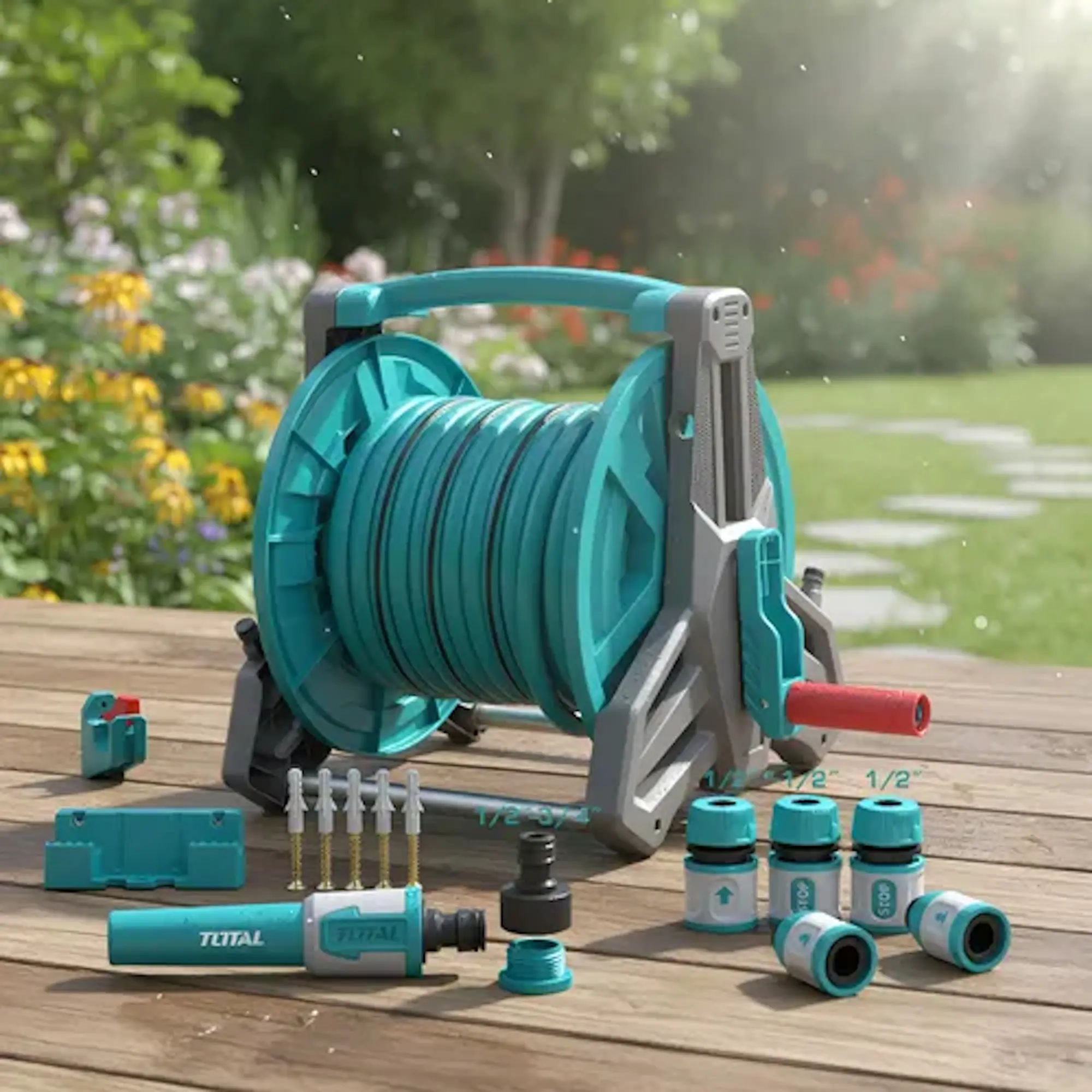 Tambur cu furtun Total THHR20124