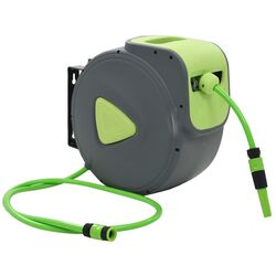 Катушка со шлангом VidaXL 143898 (Grey/Green)