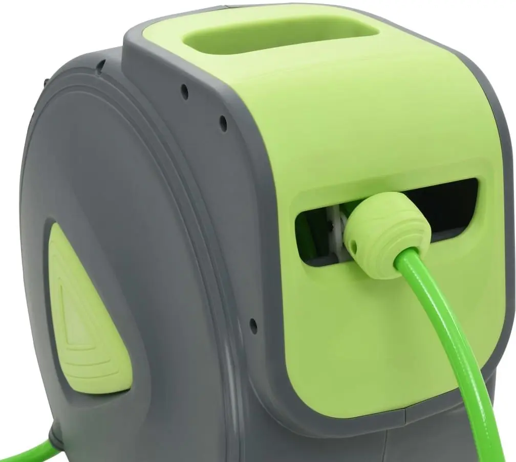 Катушка со шлангом VidaXL 143898 (Grey/Green) - 4