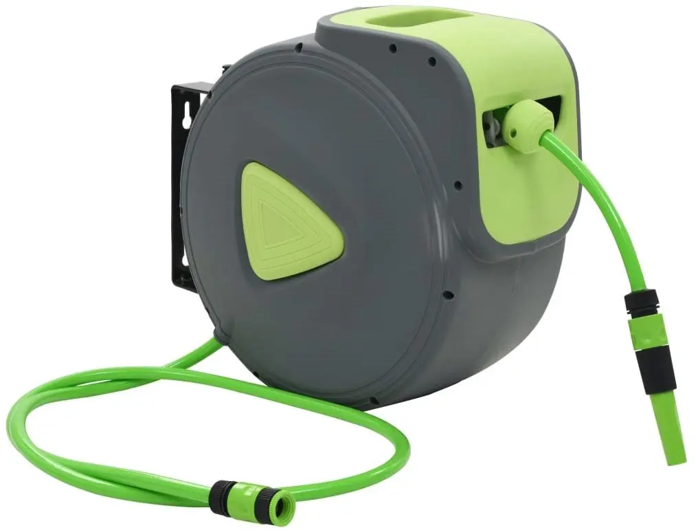 Катушка со шлангом VidaXL 143898 (Grey/Green)