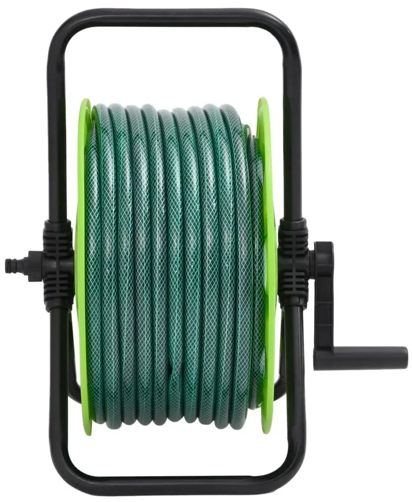 Tambur cu furtun VidaXL 3281520 (Green) - 2