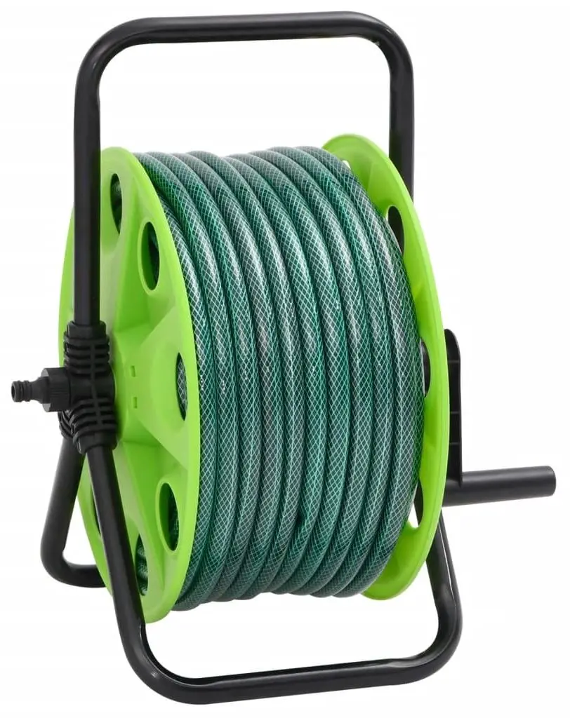 Tambur cu furtun VidaXL 3281520 (Green)