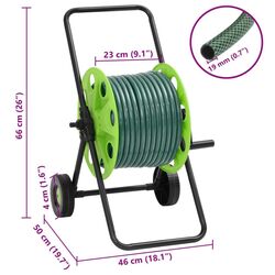 Carucior pentru furtun VidaXL 3281525 (Green) Thumb