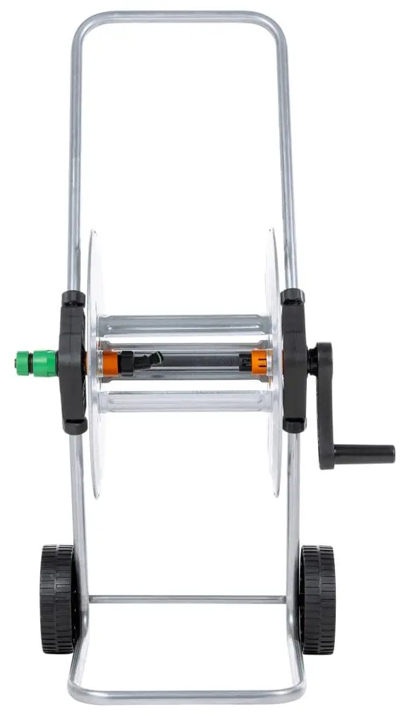 Carucior pentru furtun VidaXL 4005279 (Silver/Black)