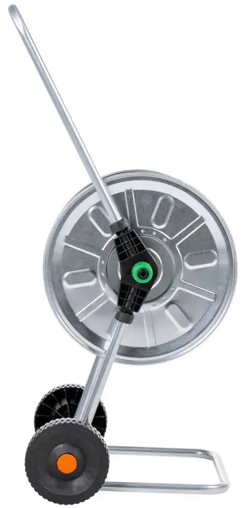 Carucior pentru furtun VidaXL 4005279 (Silver/Black)