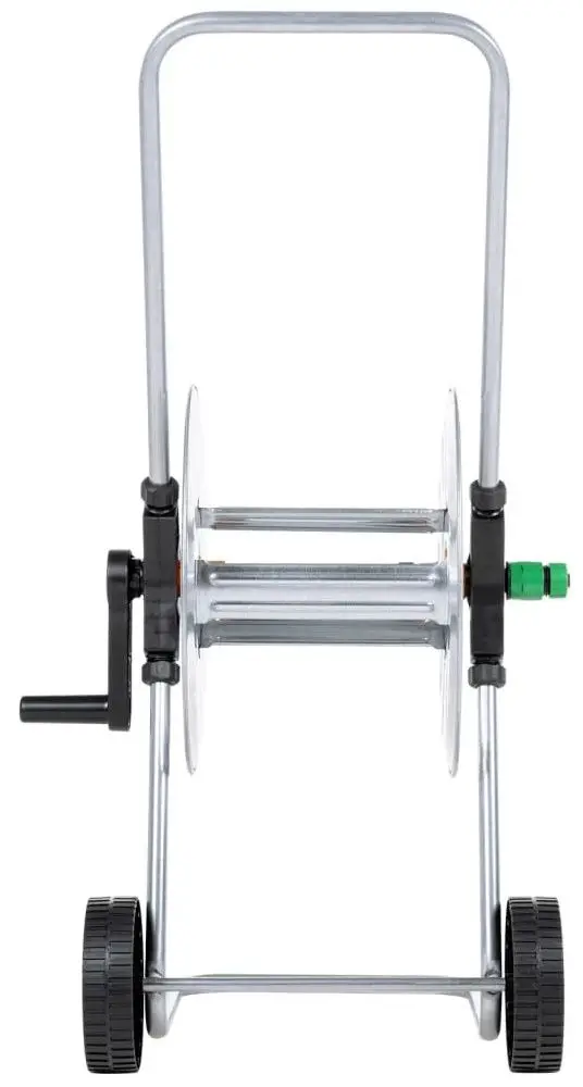 Carucior pentru furtun VidaXL 4005279 (Silver/Black)