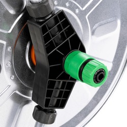 Carucior pentru furtun VidaXL 4005279 (Silver/Black) Thumb