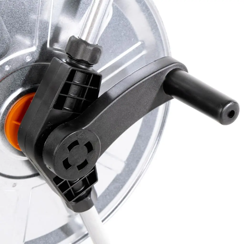 Carucior pentru furtun VidaXL 4005279 (Silver/Black)