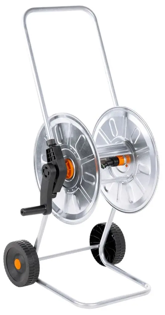 Carucior pentru furtun VidaXL 4005279 (Silver/Black)