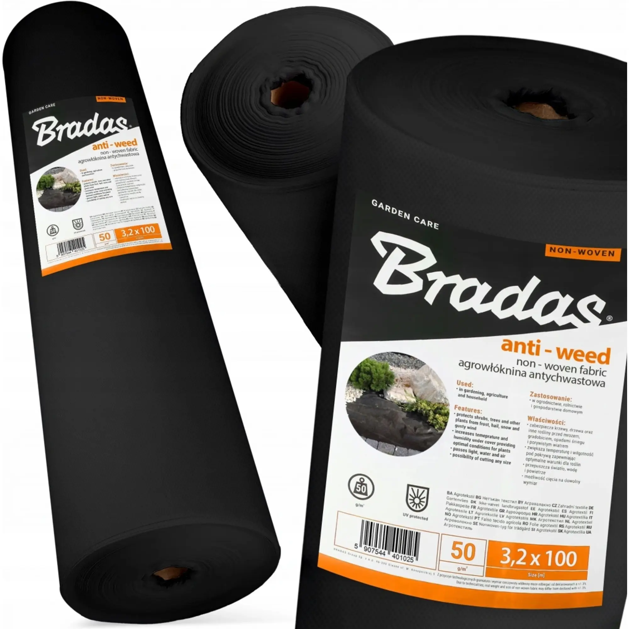 Агроволокно Bradas AWB8016050 1.6x50m (Black)