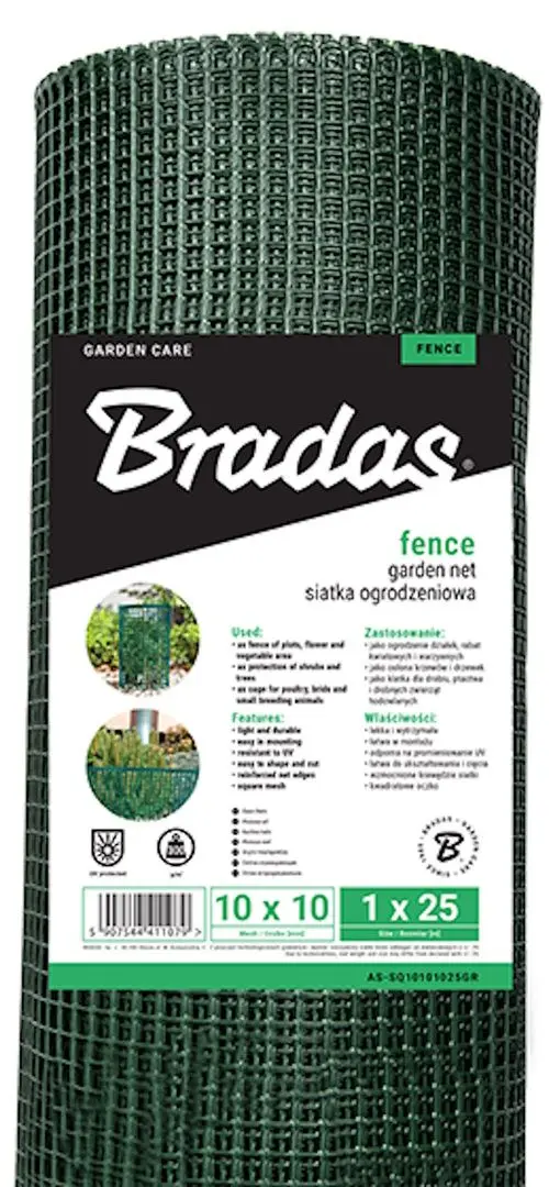 Plasa de umbrire Bradas AS-SQ 1x25 (Green)