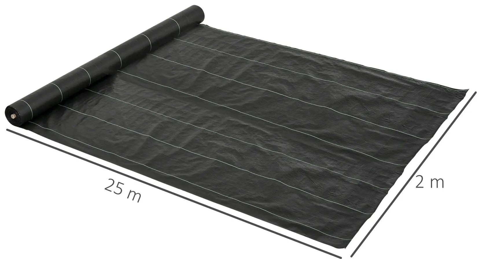 Ткань для мульчирования Outsunny 845-913 2x25m (Black)