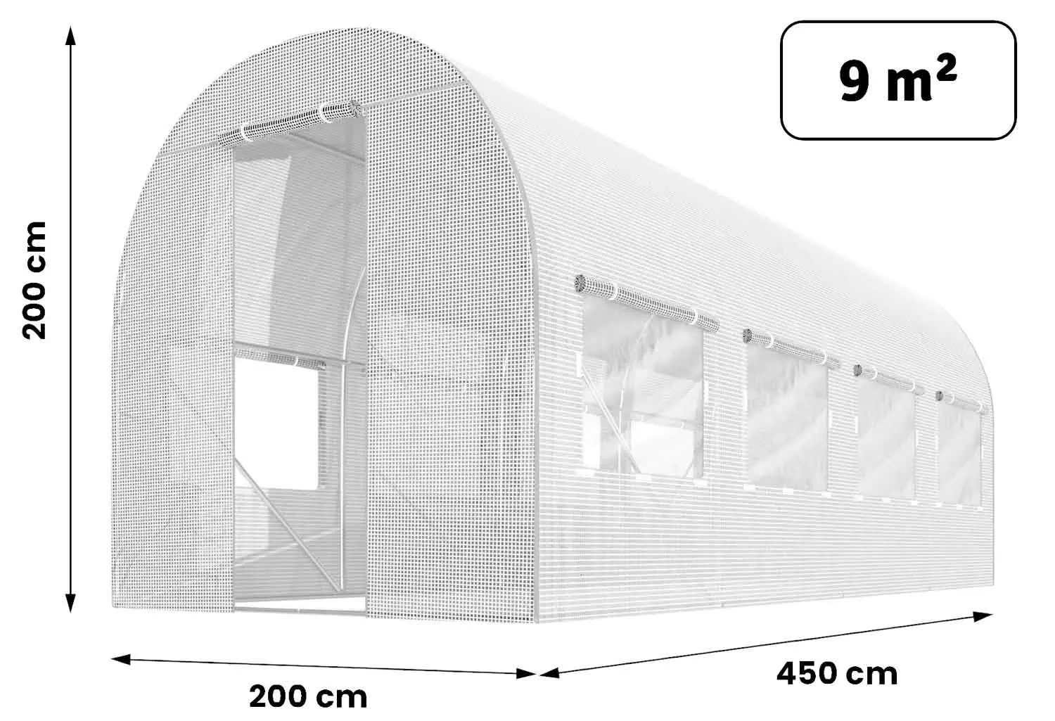 Тепличная пленка Plonos 4972-F 2x4.5m (White) - 5