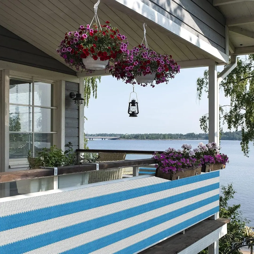 Plasa de umbrire Tenax Soleado Pro 90% 4x100 (White/Blue) - 5