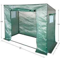 Садовая теплица 4iQ Group NAR000001 2x0.77x1.68m (Green) Thumb