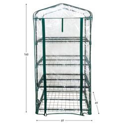 Sera de gradina 4iQ Group NAR000002 0.69x0.49x1.60m (Green/Transparent) Thumb