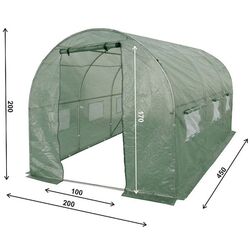 Sera de gradina 4iQ Group NAR000045 2x4.5m (Green) Thumb