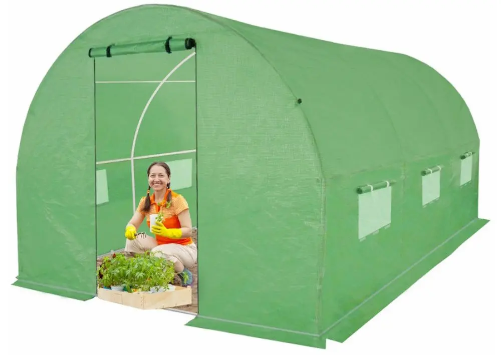 Sera de gradina 4iQ Group NAR000045 2x4.5m (Green) - 11