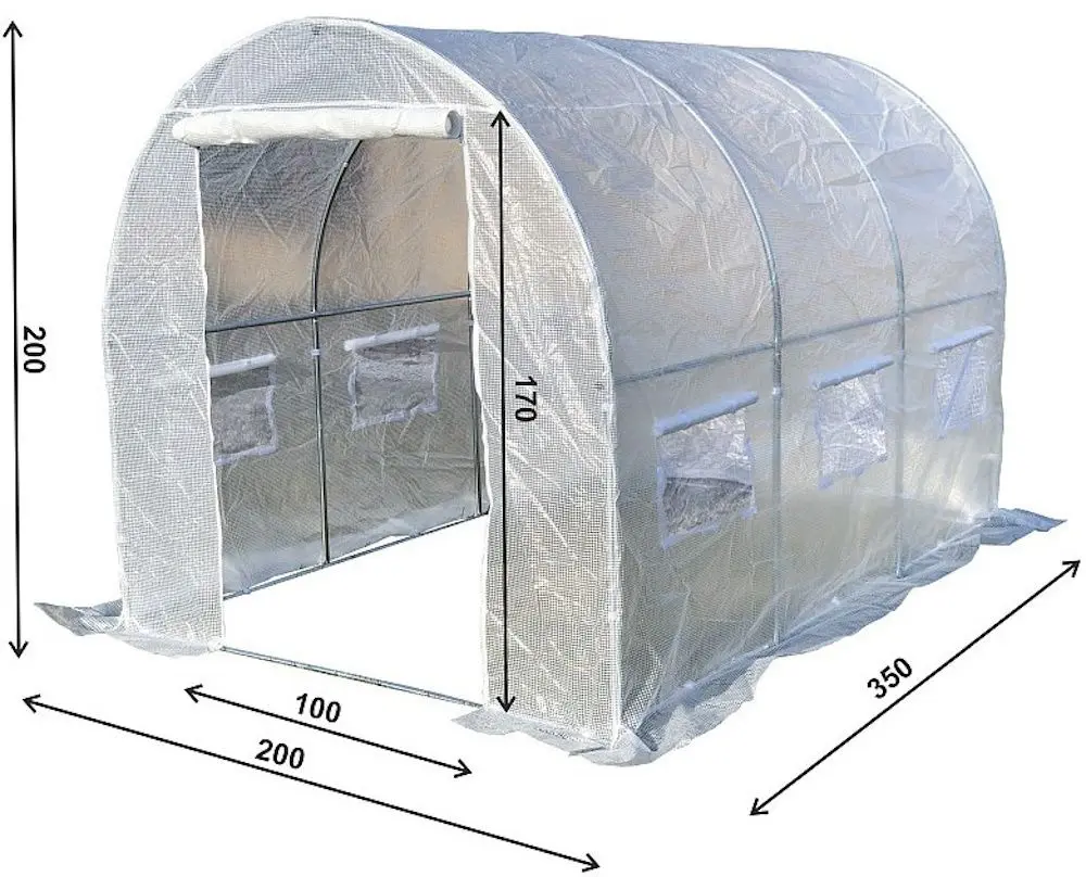 Sera de gradina 4iQ Group NAR000048 2x3.5m (White) - 2