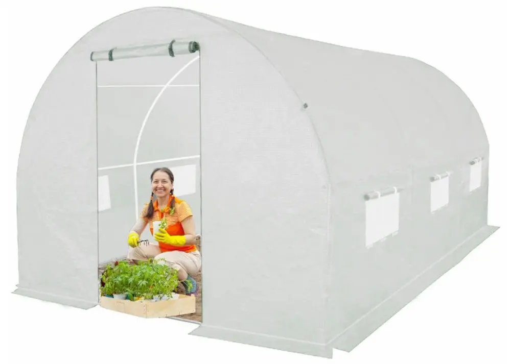 Sera de gradina 4iQ Group NAR000049 2x4.5m (White) - 3