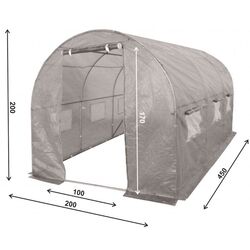 Sera de gradina 4iQ Group NAR000076 2x4.5m (Grey) Thumb