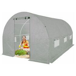 Sera de gradina 4iQ Group NAR000076 2x4.5m (Grey) Thumb
