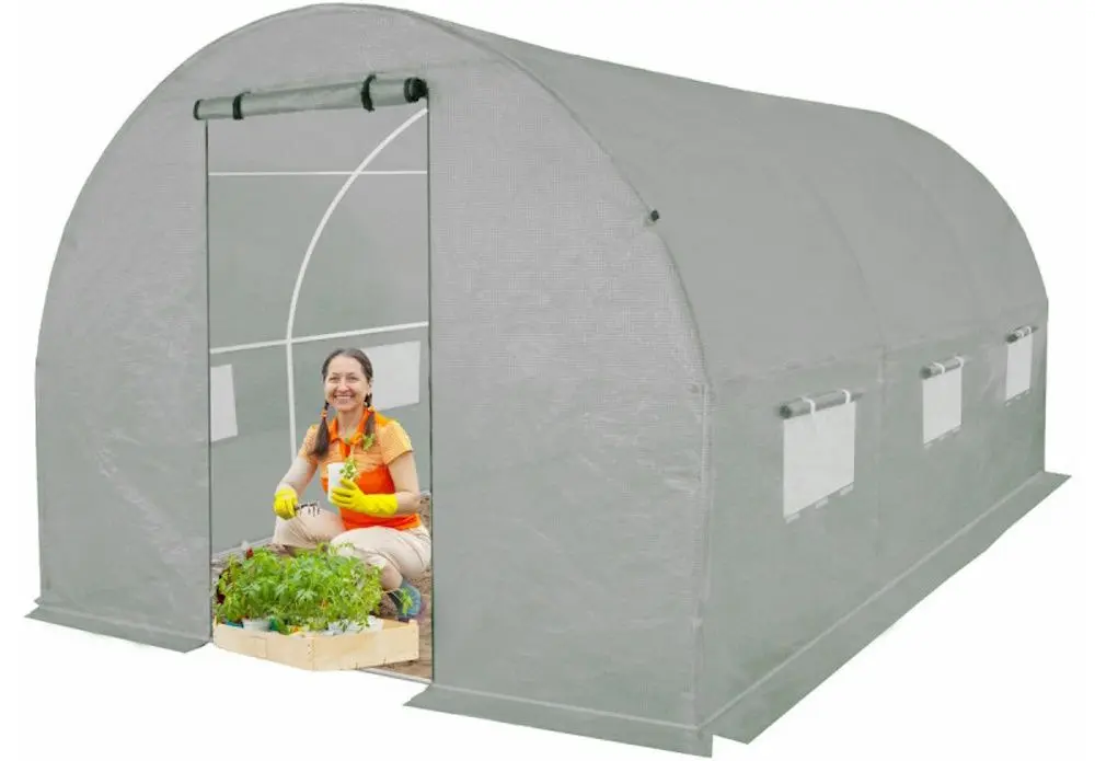 Sera de gradina 4iQ Group NAR000076 2x4.5m (Grey) - 10