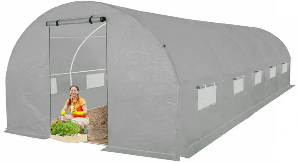 Sera de gradina 4iQ Group NAR000079 3x8m (Grey) - 3