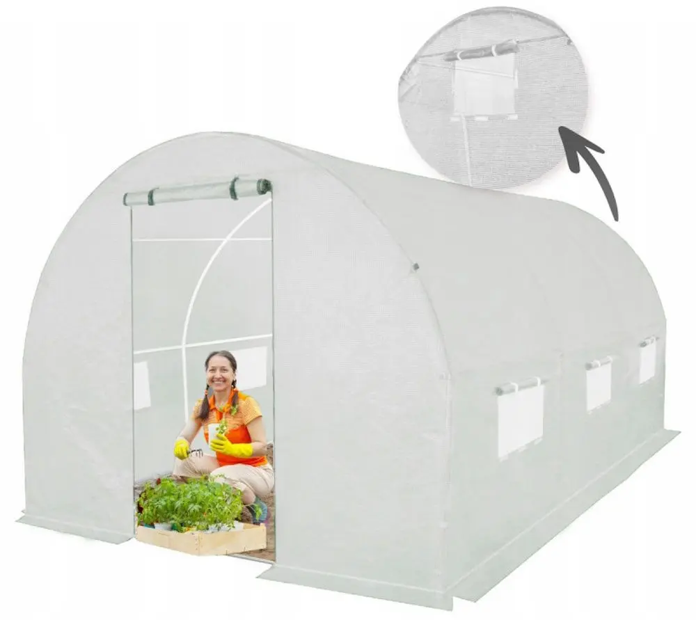 Sera de gradina 4iQ Group Z001064 2x3.5m (White) - 6