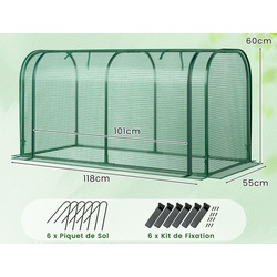 Садовая мини-теплица Costway GT4291GN (Green) Thumb