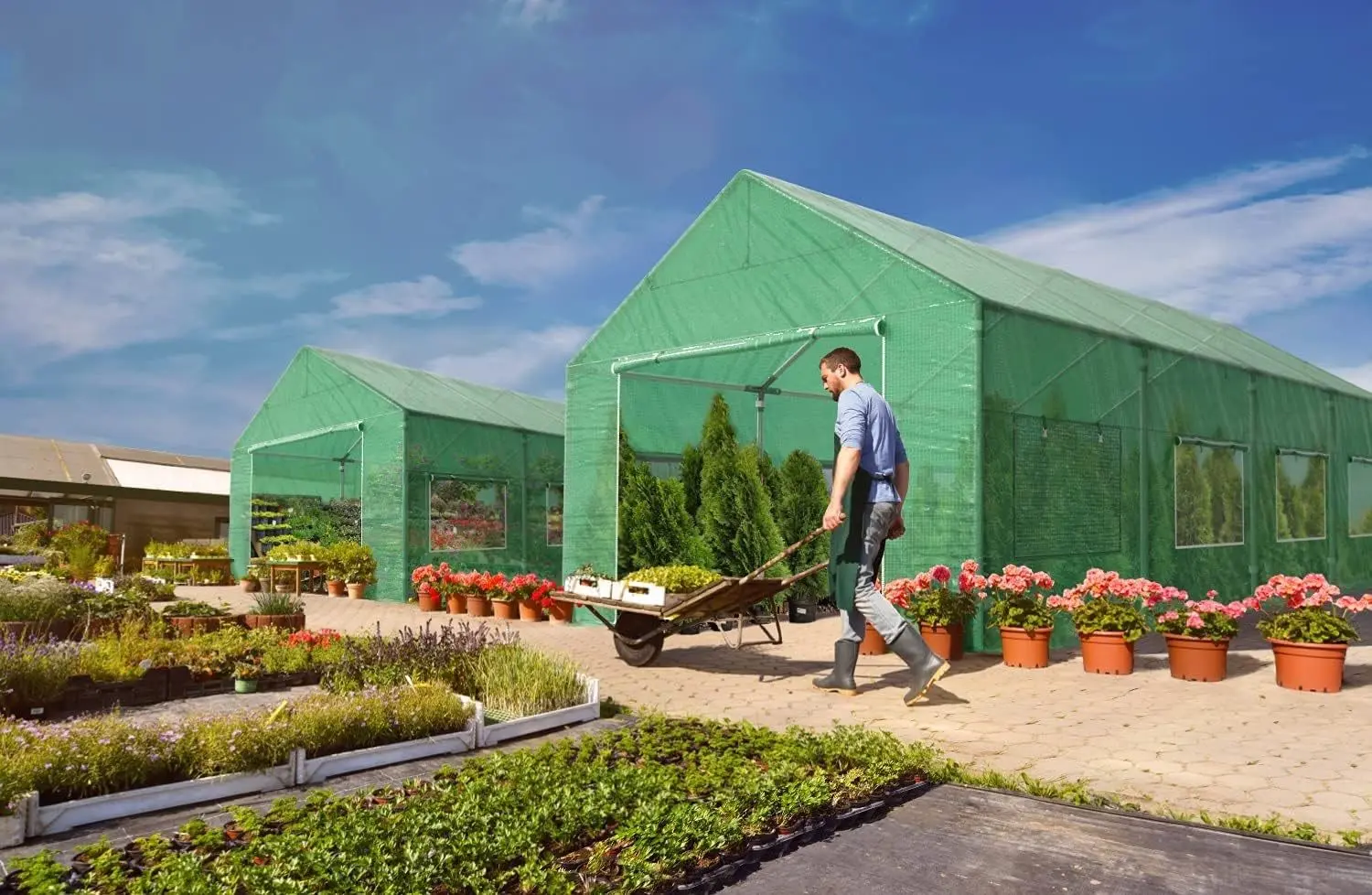 Садовая теплица Das Company Pro 10001591 4x4x3.15m (Green)