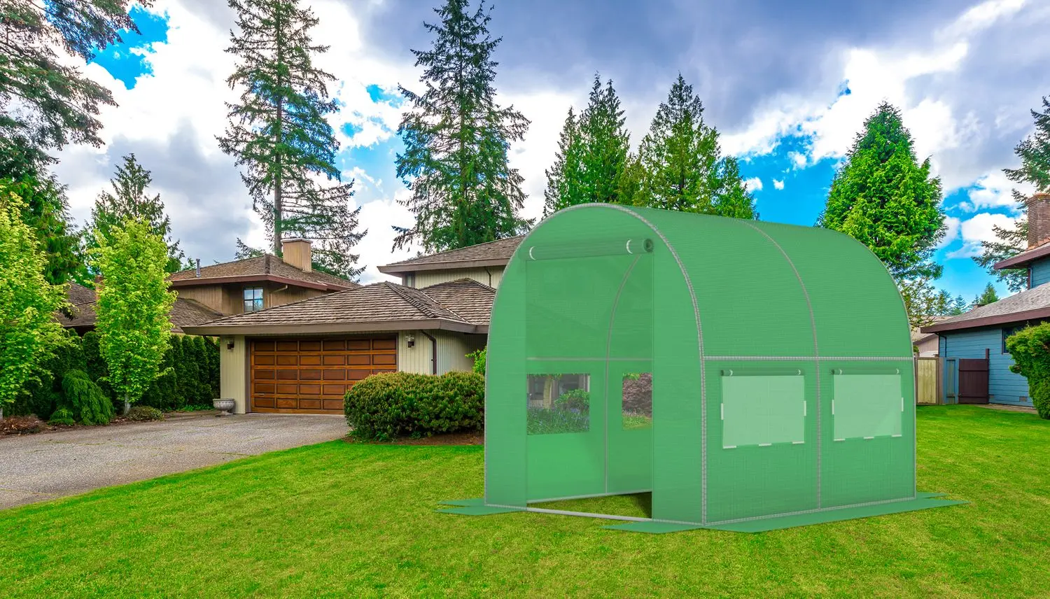 Садовая теплица FunFit Garden 3923 2x2x2m (Green)