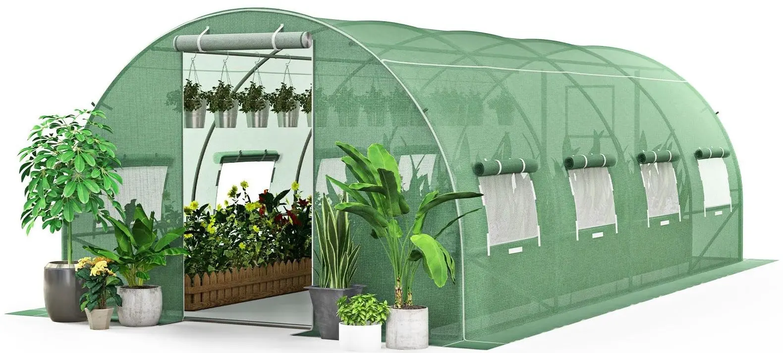 Садовая теплица Modern Home 5905817001255 4.5x2x2m (Green) - 5