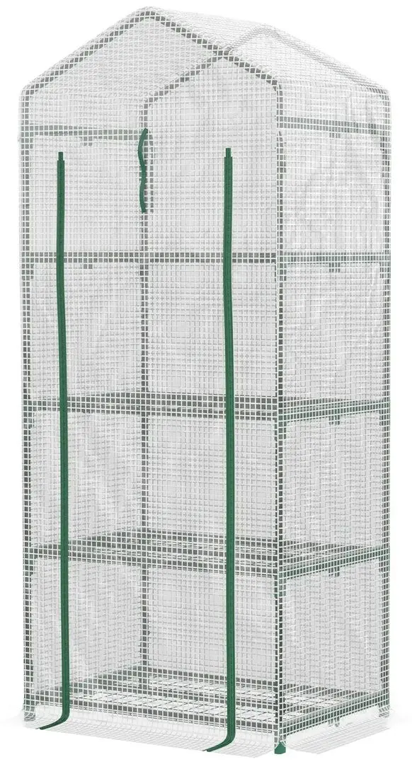 Sera de gradina Outsunny 845-228V02WT 160x70x59cm (White/Green)