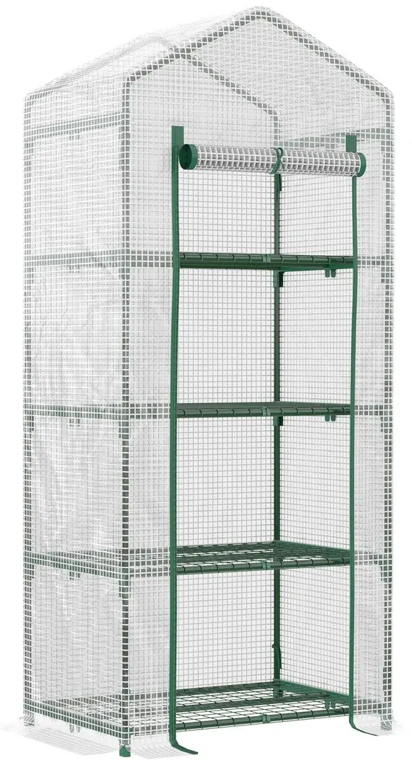 Sera de gradina Outsunny 845-228V02WT 160x70x59cm (White/Green)