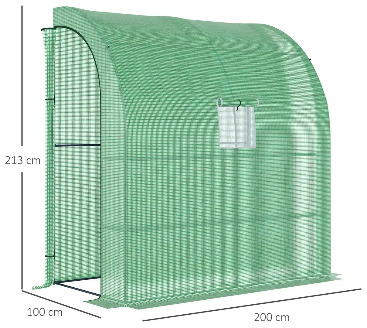 Sera de gradina Outsunny 845-304V04GN 200x100x213cm (Green)