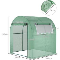 Садовая теплица Outsunny 845-775V00GN 180x180x200cm (Green) Thumb