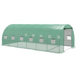 Sera de gradina cu sistem de stropitoare Outsunny 845-949V02GN 195x600x300cm (Green)