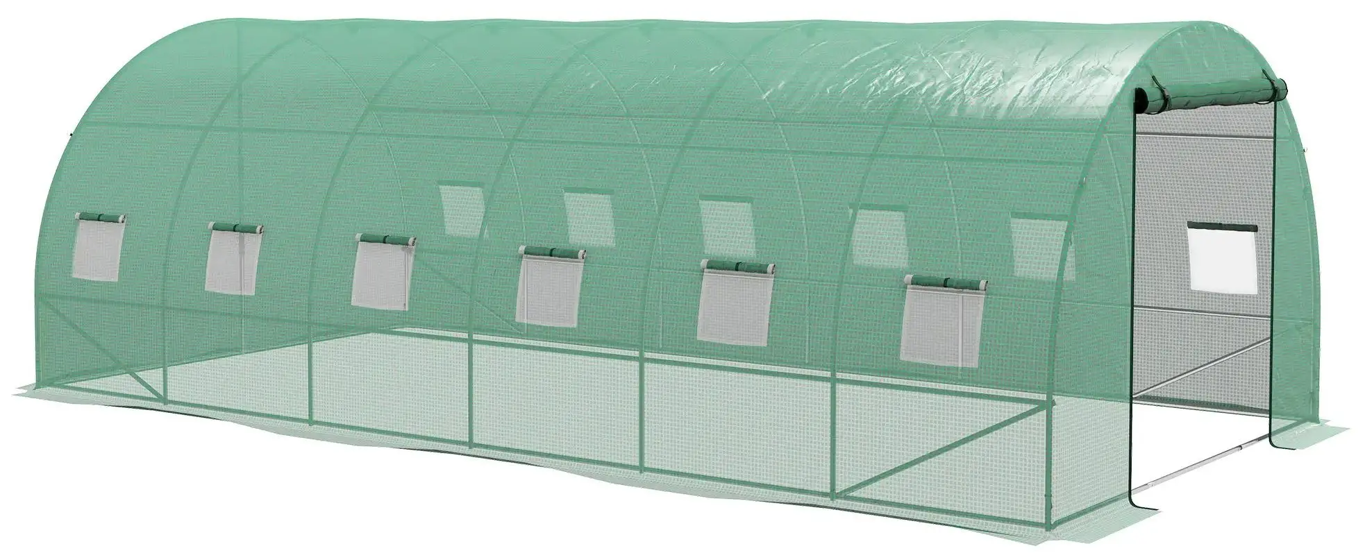 Sera de gradina cu sistem de stropitoare Outsunny 845-949V02GN 195x600x300cm (Green)