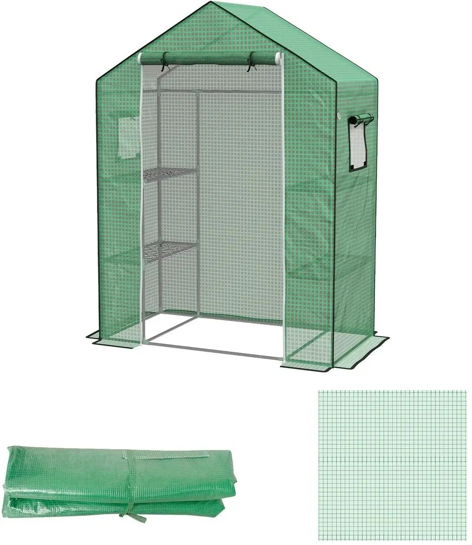 Тент для садовой теплицы Outsunny 845-944V00GN 143x70x190cm (Green)