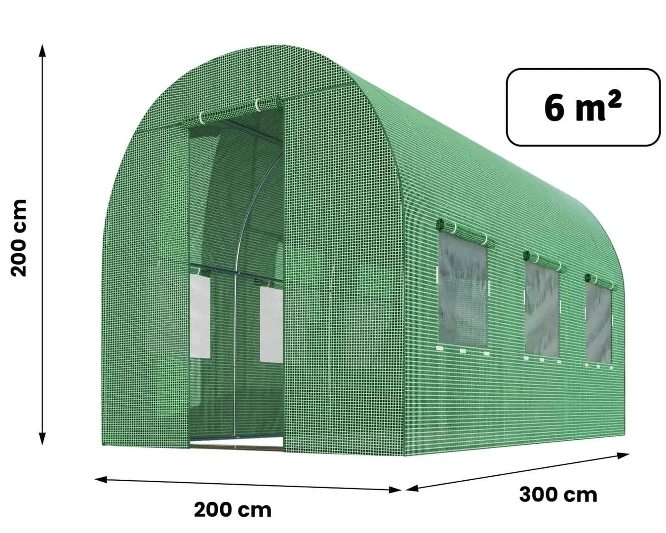 Sera gradina Plonos 4910-A 2х3m (Green)