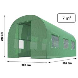 Садовая теплица Plonos 4914-A 2х3.5m (Green) Thumb