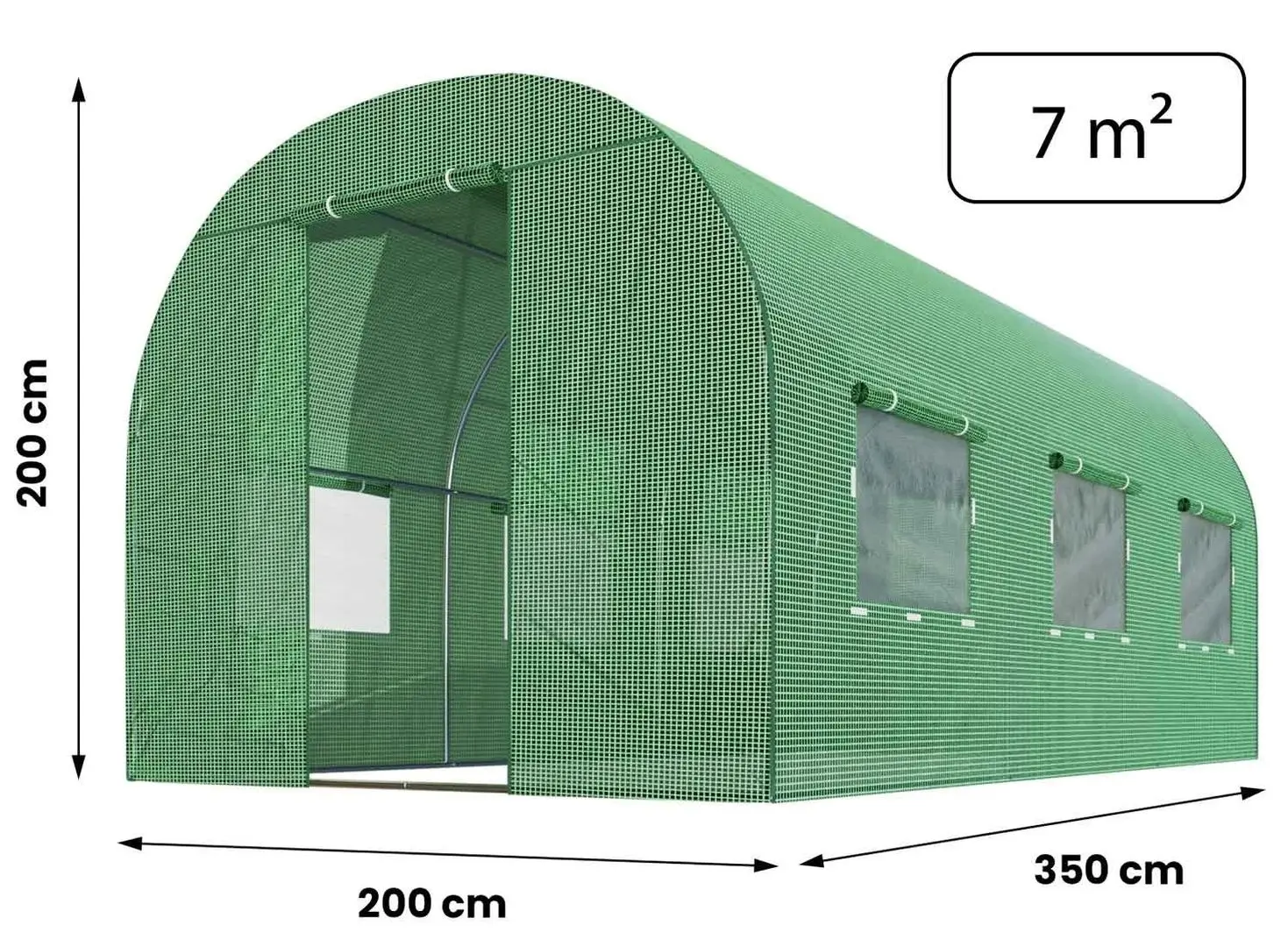 Садовая теплица Plonos 4914-A 2х3.5m (Green)