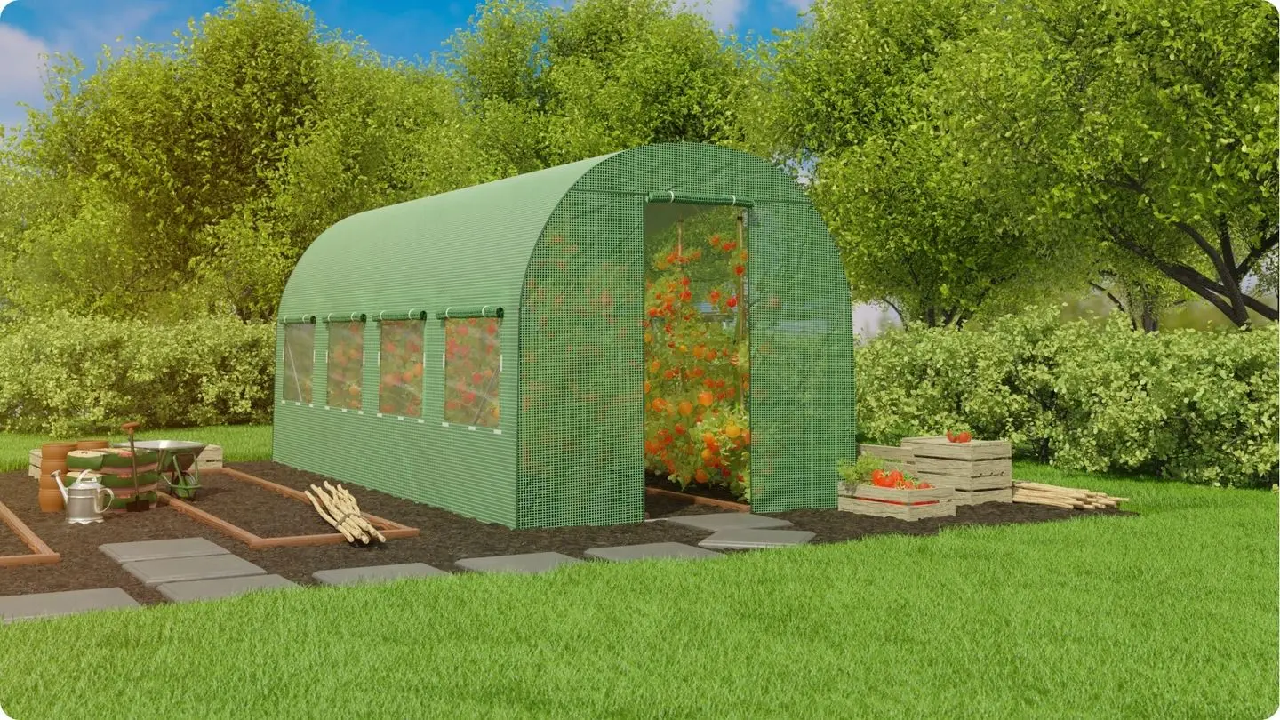 Sera de gradina Plonos 4915-A 2х4.5m (Green)