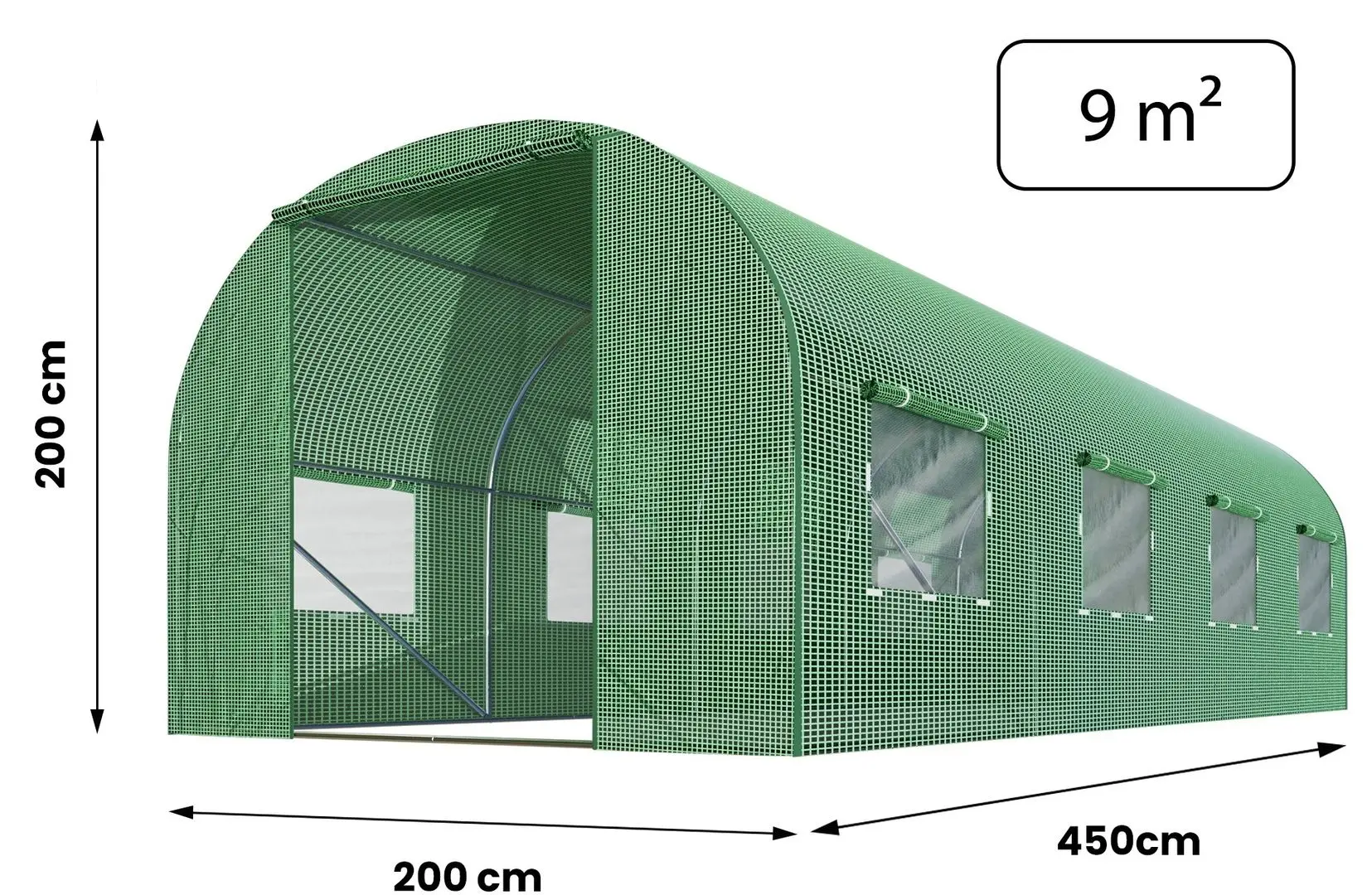 Sera de gradina Plonos 4915-A 2х4.5m (Green)