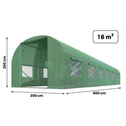 Sera de gradina Plonos 4918 3x6m (Green) Thumb